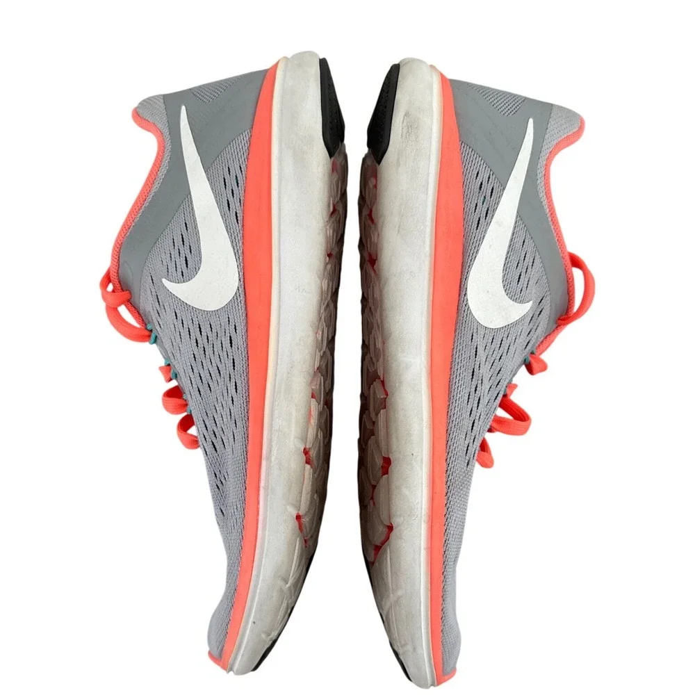 Nike Flex Experience RN 5 Wolf Grey Hyper Orange Running Shoes 830751-003 Mens 7